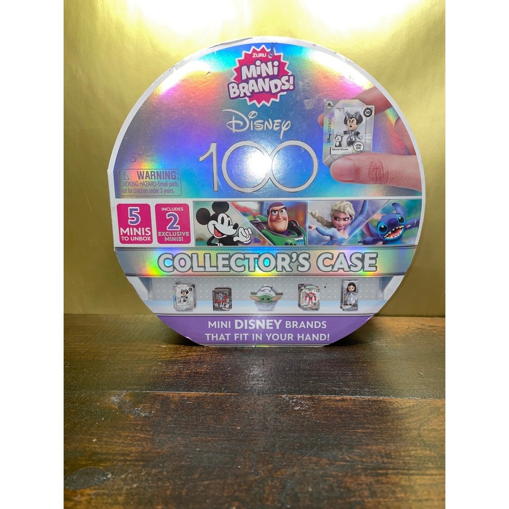 ZURU Mini Brands Disney 100 Collector's Case 5 Minis 2 Exclusive‎ Platinum